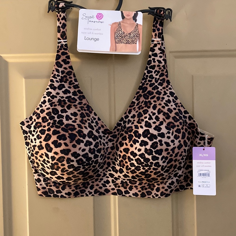 Leopard print bra